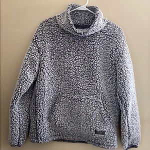 Sherpa fleece sweatshirt